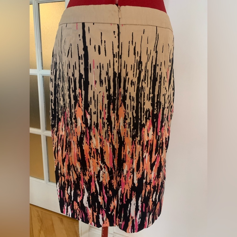 Cleo Cotton Skirt with Paint Splatter Pattern - Picture 3 of 4